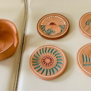 Pottery coasters